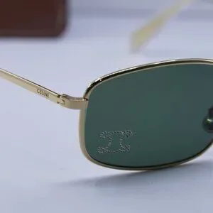 Celine CL40285U RHINESTONE TRIOMPHE 30N Rectangle Sunglasses - Gold/Green Celine Triomphe Rectangular Sunglasses CL40285U Frame color Gold main image 3